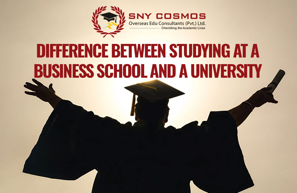 Difference between Studying at a Business School and a University